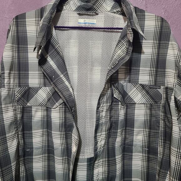 COLUMBIA PERFORMANCE FISHING GEAR PFG LS VENTED BUTTON DOWN SHIRT MENS L - Picture 2 of 10